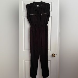 Bar III, size small, Satiny black jumpsuit. Worn twice.